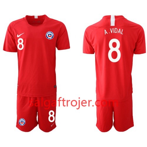 Chile Fodboldtrøjer A. VIDAL 8 Børn Hjemmebanesæt 2018/19 Kort ærmer Chile Fodboldtrøjer A. VIDAL 8 Børn Hjemmebanesæt 2018/19 Kort ærmer